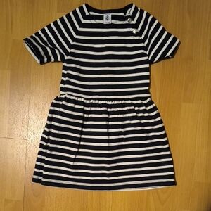 Petit Bateau | Navy and White Striped Kids Dress